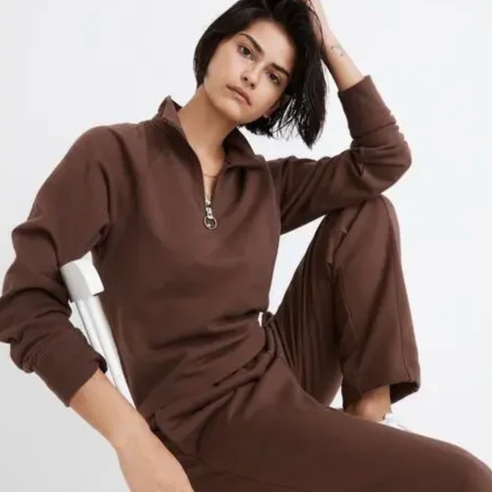 Madewell quarter zip sweatshirt size M
